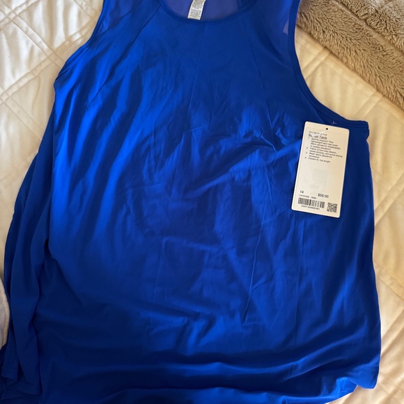 Lululemon Sculpt Tank royal blue size 14 - Picture 1 of 2